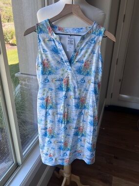 Disney Cruise Line Castaway Cay Tropical Print Dress XS
